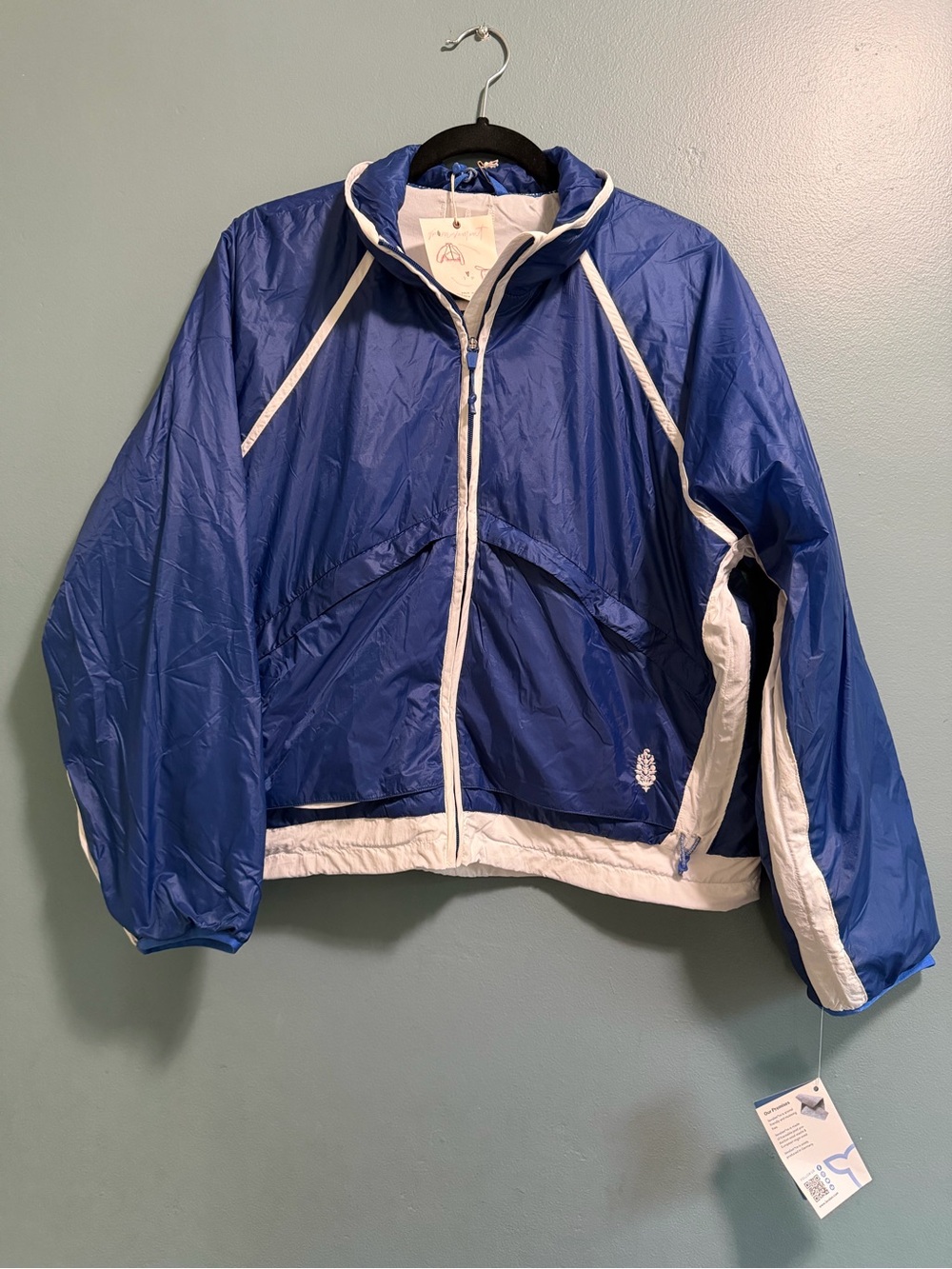 FP Movement by Free People Earth Gem Packable Blue Jacket Women’s Small NEW